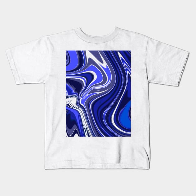 Blue Marble Kids T-Shirt by Aesir_Artwork